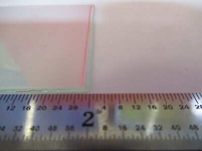 OPTICAL COATED HEAT ABSORBING GLASS PLATE  OPTICS AS PICTURED &B6-A-18