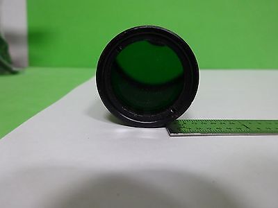 MICROSCOPE PART GREEN COLLIMATOR LENS OPTICS  AS IS BIN#Y3-35