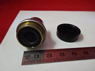 BAUSCH LOMB OBJECTIVE 8X OPTICAL MICROSCOPE PART OPTICS AS PICTURED &AM-A-21