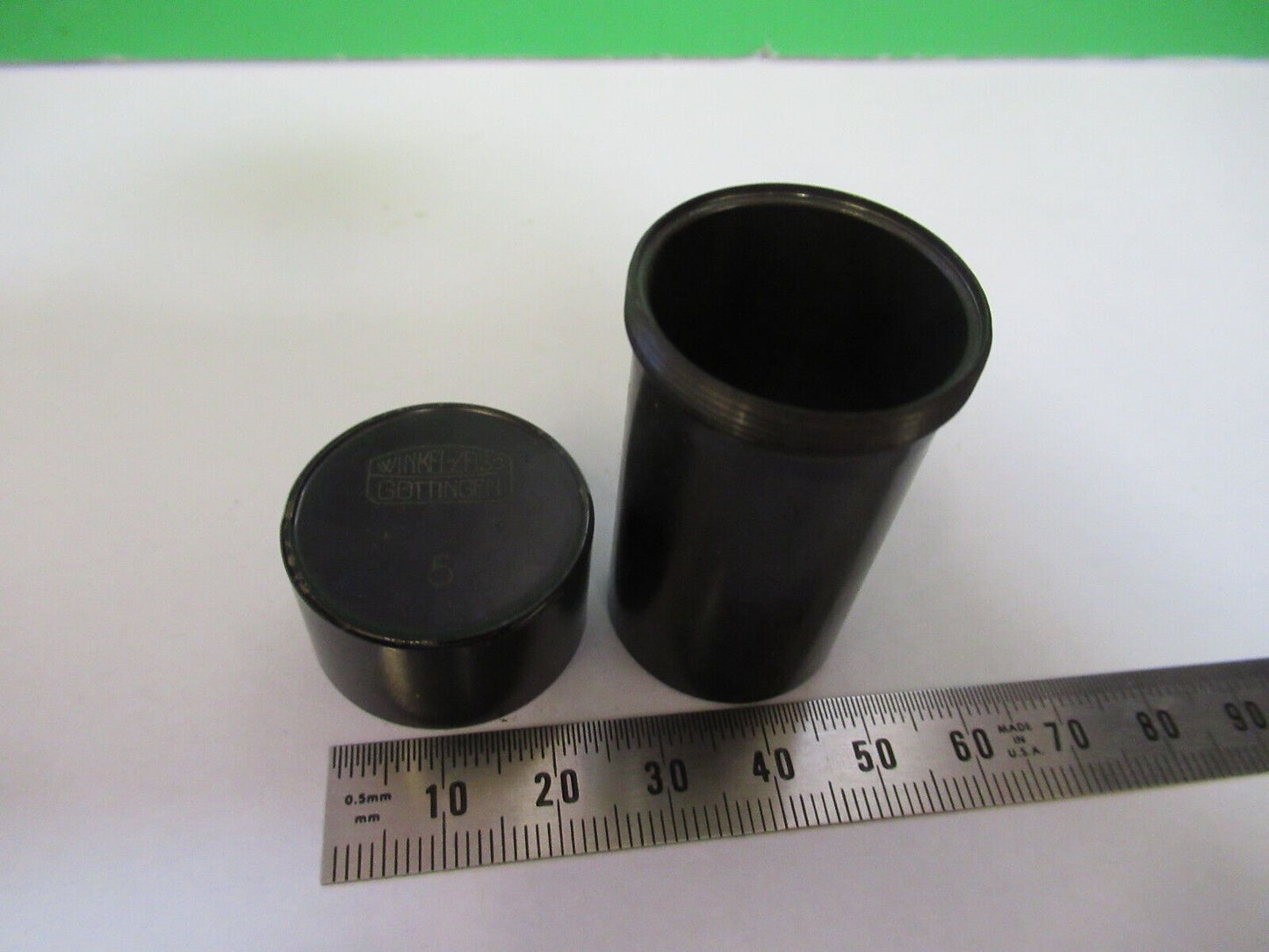 MICROSCOPE PART WINKEL ZEISS ANTIQUE OBJECTIVE CANISTER AS PICTURED &H3-A-59