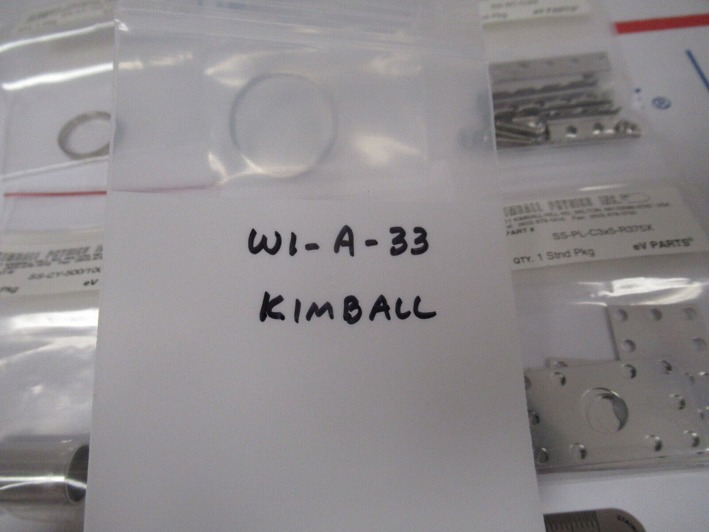 KIMBALL PHYSICS eV LOT PARTS HIGH VACUUM RATED AS PICTURED  #W1-A-33