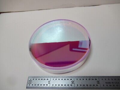 OPTICAL FLAT COATED 3" DIAMETER FUSED SILICA ZYGO OPTICS AS PICTURED &16-A-15