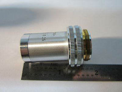 OPTICAL MICROSCOPE OBJECTIVE LEITZ WETZLAR GERMANY 10X OPTICS BIN#SM-LUX