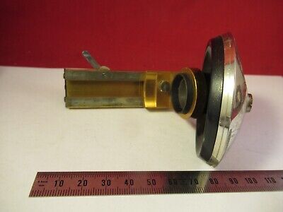 ANTIQUE ERNST LEITZ GERMANY NOSEPIECE STAGE MICROSCOPE PART OPTICS AS PIC 9-A-80