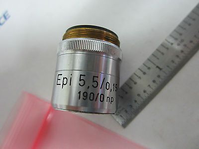 MICROSCOPE OBJECTIVE REICHERT AUSTRIA EPI 5.5 OPTICS #12-02 BIN#12