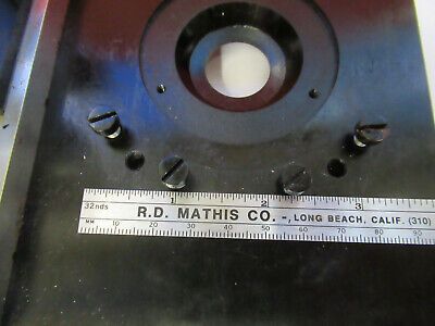 ANTIQUE BAUSCH LOMB XY STAGE TABLE MICROSCOPE PART AS PICTURED #13-FT-16