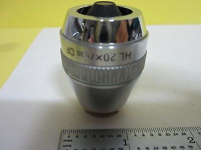 MICROSCOPE PART LEITZ GERMANY ERGOLUX OBJECTIVE HL 20X DF OPTICS AS IS B#L7-M-14