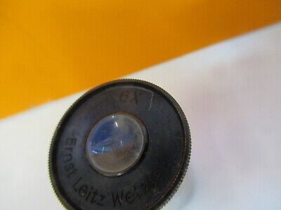 ANTIQUE ERNST LEITZ WETZLAR EYEPIECE 6X OCULAR MICROSCOPE PART AS PIC &W3-B-45