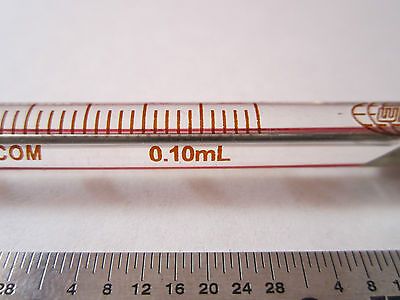 WPI GLASS SYRINGE 0.1 ml GAS CHROMATOGRAPHY [cracked at the end plunger] BIN#1C