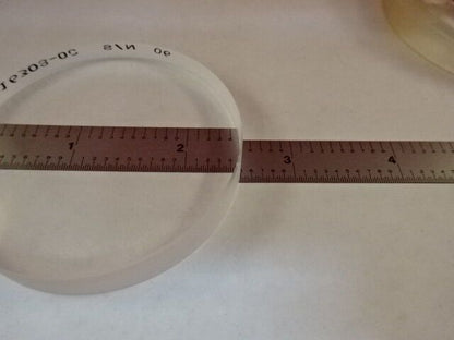 FUSED SILICA BEAM SPLITTER OPTICAL FLAT 2.5" DIAMETER OPTICS AS IS #E5-A-03