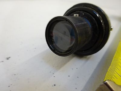 MICROSCOPE PART ILLUMINATOR LENS + IRIS OPTICS AS IS BIN#P4-B-43