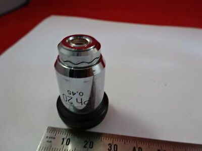 WILD HEERBRUGG SWISS 20X PH DARK PHASE OBJECTIVE MICROSCOPE PART OPTICS &94-A-17