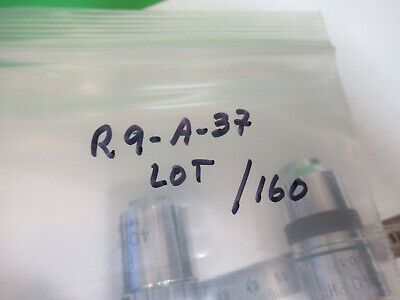 LOT GENERIC OBJECTIVE 20X 40X /160 OPTICS MICROSCOPE PART AS PICTURED #R9-A-37