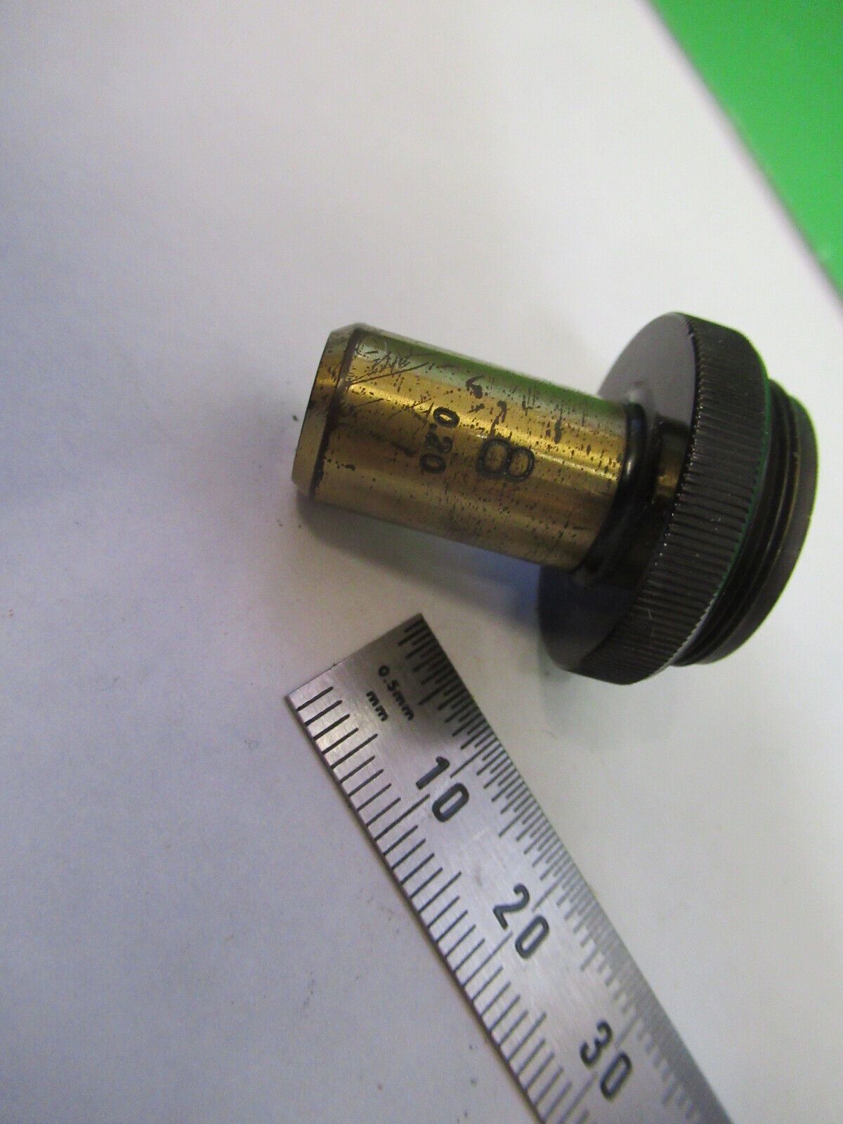 CARL ZEISS JENA GERMANY OBJECTIVE 8 MICROSCOPE PART AS PICTURED &S2-C-42