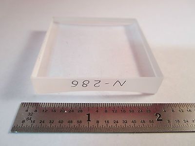 OPTICAL HUGE CONCAVE SQUARE LENS MIL SPEC LASER OPTICS BIN#8X-21