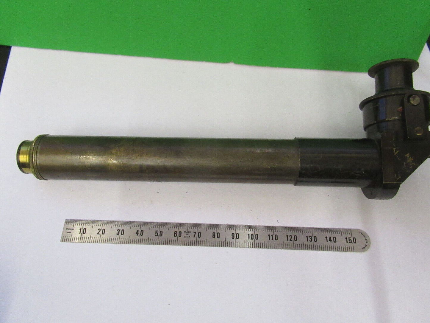 ANTIQUE BRASS TUBUS UNKNOWN RARE COLLIMATOR SCOPE PART AS PICTURED &Z4-B-85