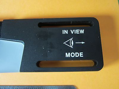 MICROSCOPE OPTICAL SPECTRA TECH INFRARED FILTER SLIDE LASER OPTICS BIN#D6-12