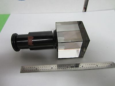 OPTICAL MICROSCOPE MOUNTED BEAM SPLITTER OR LASER OPTICS BIN#F5-R-32