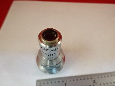 MICROSCOPE PART LEITZ WETZLAR GERMANY OBJECTIVE UTK L20 OPTICS AS IS B#U3-B-09