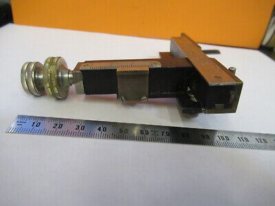 ANTIQUE RARE KREMP WETZLAR STAGE XY CLIPS MICROSCOPE PART AS PICTURED #P4-B-60