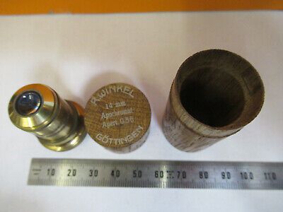 R. WINKEL GOTTINGEN GERMANY OBJECTIVE APO 14mm LENS MICROSCOPE PART  &H1-B-13