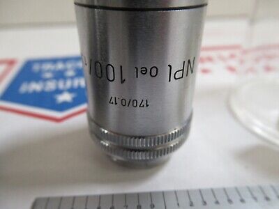 LEITZ NPL 100X OBJECTIVE HOFFMAN MODULATION CONTRAST MICROSCOPE PART &12-A-93