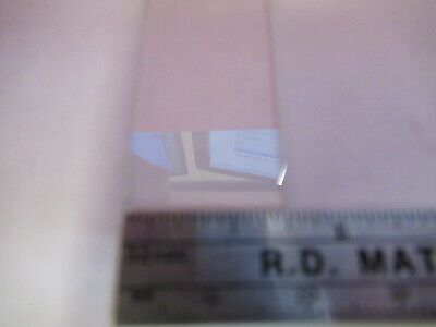 OPTICAL BK7 GLASS RECTANGULAR PLATE OPTICS AS PICTURED &13-FT-24