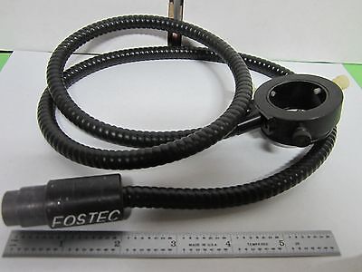 MICROSCOPE PART FOSTEC RING FIBER OPTIC ILLUMINATOR AS IS OPTICS BIN#R4-01