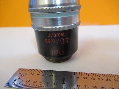 CARL ZEISS GERMANY OBJECTIVE POL 40X /160 MICROSCOPE PART AS PICTURED &3K-A-35