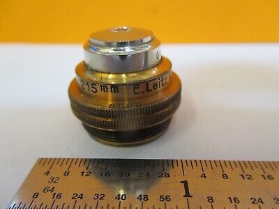 ANTIQUE ERNST LEITZ WETZLAR OBJECTIVE 4mm MICROSCOPE PART AS PICTURED &A3-B-84