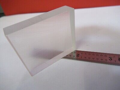 OPTICAL SQUARE GLASS BLOCK FROSTED POLISH DULL SIDES OPTICS AS PICTURED &B9-A-21