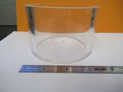 OPTICAL GLASS LARGE CYLINDER [some chips] HOLOGRAM OPTICS AS PICTURED &G1-A-44