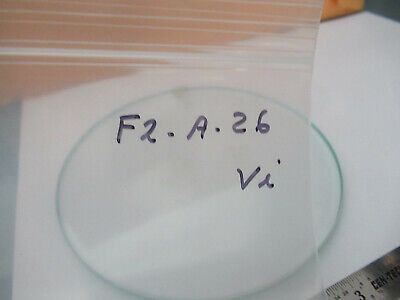 ROUND GLASS PLATE STAGE [dirty] MICROSCOPE PART AS PICTURED #F2-A-26