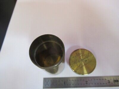 ANTIQUE BRASS HENRY CROUCH LONDON EMPTY OBJECTIVE CANISTER AS PICTURED &Q1-A-05