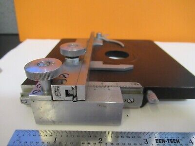 REICHERT AUSTRIA SPECIMEN XY STAGE TABLE MICROSCOPE PART AS PICTURED &1E-C-54