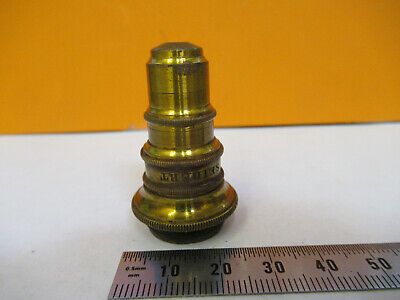 ANTIQUE SEIBERT GERMANY OBJECTIVE "V" LENS MICROSCOPE PART AS PICTURED &A2-FT-49