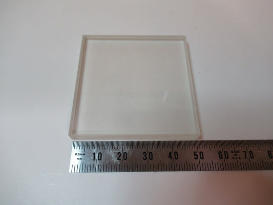 OPTICAL FLAT GLASS SQUARE DIFFUSER DULL POLISH SIDES OPTICS AS PICTURED &14-B-48