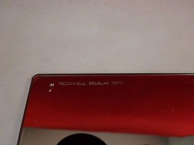 VINTAGE McDONNELL DOUGLAS OPTICAL COMPONENT MASK AS IS OPTICS #80-55