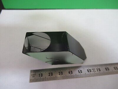 OPTICAL GLASS PRISM ZEISS GERMANY OPTICS MICROSCOPE PART AS PICTURED &A9-B-08