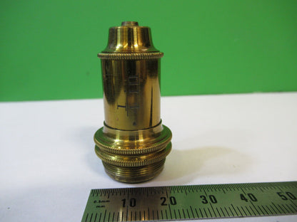 ANTIQUE BRASS HENRY CROUCH LONDON 1/4" OBJECTIVE MICROSCOPE AS PICTURED &22-A-16