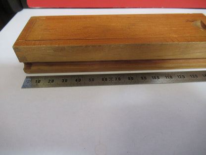 ANTIQUE EMPTY WOOD BOX for ACCESSORIES MICROSCOPE PART AS PICTURED F8-A-81