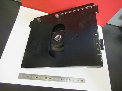 LEITZ MICROLAB GERMANY STAGE XY TABLE MICROSCOPE PART AS PICTURED #29-A-61