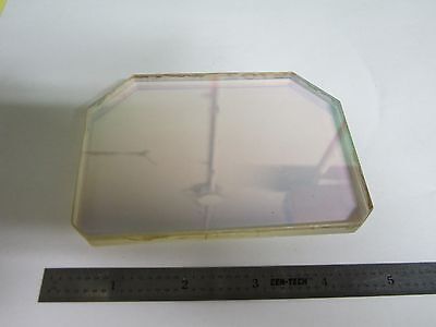 FOR PARTS optical truncated thick glass plate [some scratches] AS IS  BIN#42-04