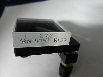 NEWPORT 100-P2 OPTICAL MOUNTED SQUARE FILTER LUMONICS UV LASER OPTICS BIN#4T xv