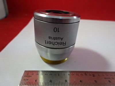 REICHERT POLYVAR LEICA OBJECTIVE 10X LWD LENS MICROSCOPE PART OPTICS AS IS 91-84