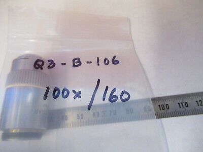 LEITZ WETZLAR OBJECTIVE  100X /160 LENS MICROSCOPE PART AS PICTURED Q3-B-106