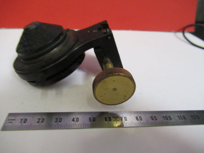 ANTIQUE BAUSCH LOMB CONDENSER + IRIS HOLDER MICROSCOPE PART AS PICTURED Y4-A-66