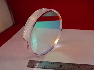 FLAT FUSED SILICA 3" dia DICHROIC OPTICAL MIL SPEC OPTICS AS PICTURED &C5-E-97