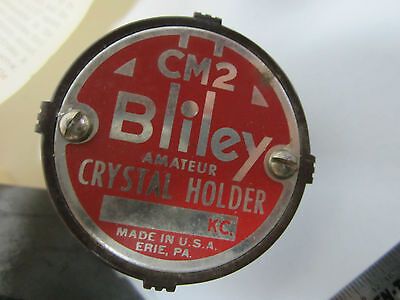 VINTAGE BLILEY CM2 QUARZKRISTALL + ORIGINALBOX FREQUENZREGLER BIN#8C vii