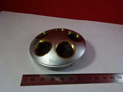 LEITZ WETZLAR GERMANY SM-LUX BRASS NOSEPIECE MICROSCOPE PART AS IS &AJ-A-06